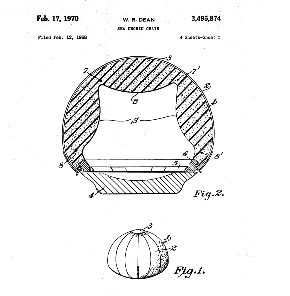 廉‧羅傑‧迪恩設計的The Sea Urchin（海膽椅）