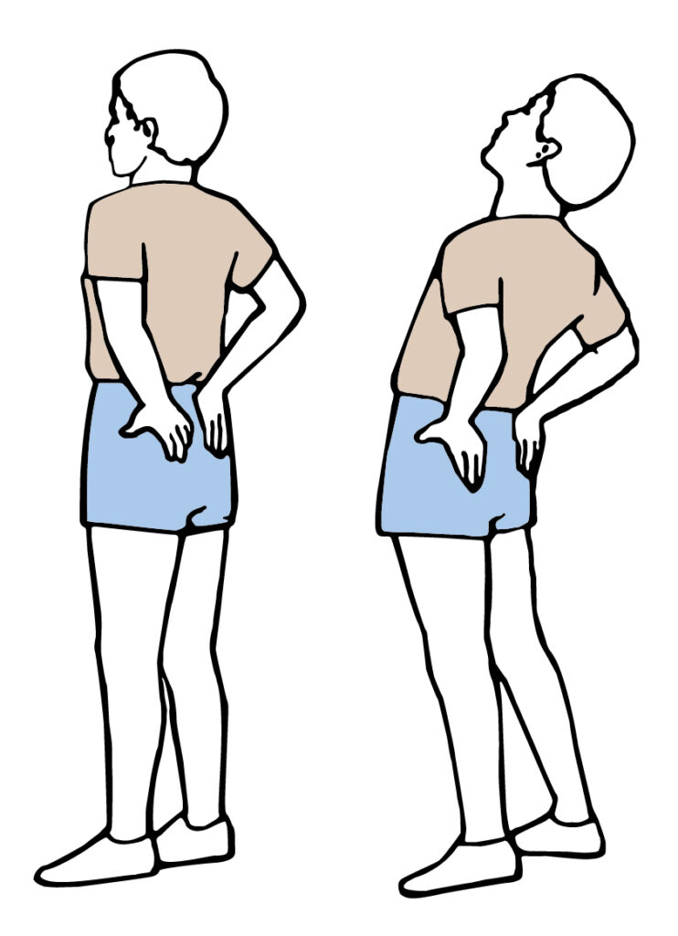 站立伸展運動有助於扭轉您的日常行為（駝背），這種拉伸有助於將椎間盤推回中立位置。