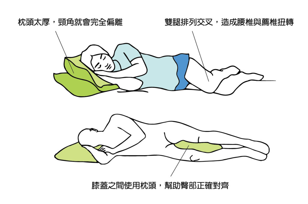 側睡是另一種對腰部有益的睡眠姿勢-01